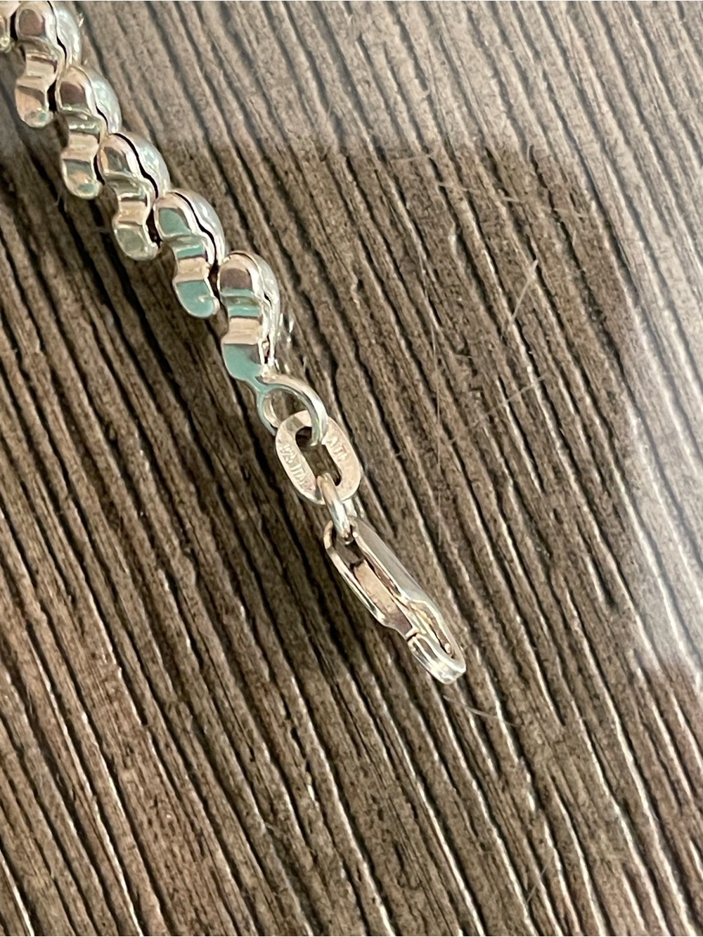 ATI Sterling Silver 925 Italy 7" Petite San Marco Bracelet 7.1 Grams - Picture 6 of 17